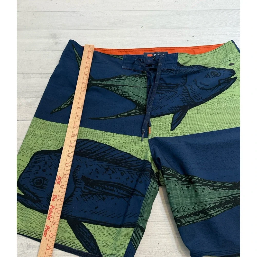 Cova‎ heads or tails board shorts swim trunks men's size 38